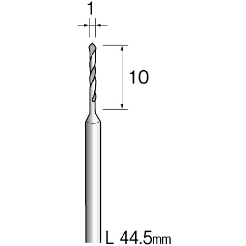 トラスコ中山 ミニモ スチールドリル φ1 (10本入) 837-3692 (ご注文単位1袋) 【直送品】