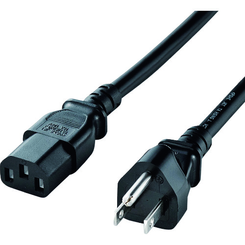 トラスコ中山 SANWA 電源コード 202-4487 (ご注文単位1本) 【直送品】