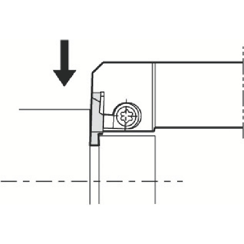 トラスコ中山 京セラ 外径浅溝入れホルダ KGBAS 549-7311  (ご注文単位1個) 【直送品】