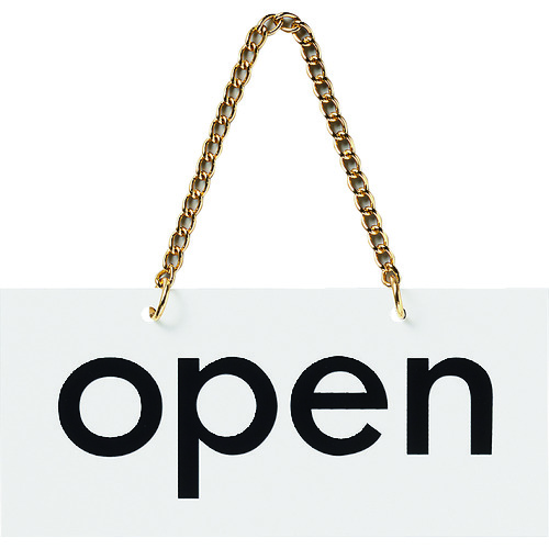トラスコ中山 光 アクリルマットサイン OPEN-CLOSED 100mmX200mm 112-1720 (ご注文単位1枚) 【直送品】