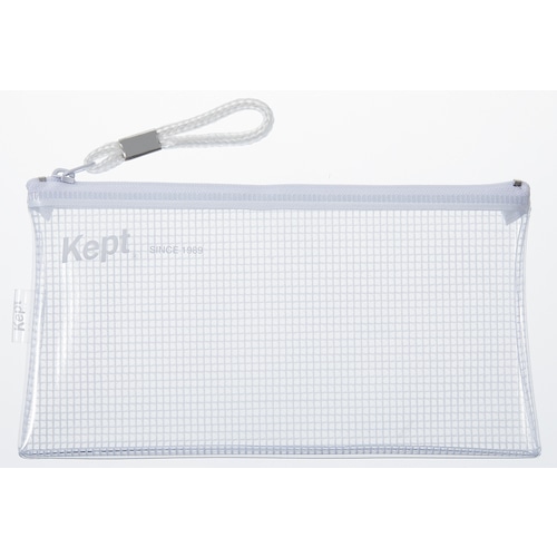 トラスコ中山 レイメイ Keptクリアペンケースホワイト 522-4167 (ご注文単位1個) 【直送品】