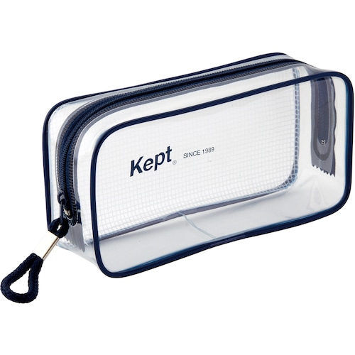 トラスコ中山 レイメイ Keptクリアペンポーチネイビー 520-4289 (ご注文単位1個) 【直送品】