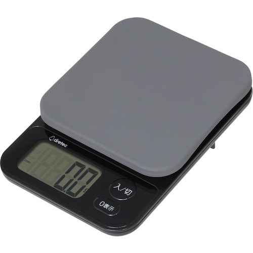 トラスコ中山 dretec デジタルスケール「ブランジェ」3kg ブラック 468-9490 (ご注文単位1台) 【直送品】