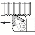 トラスコ中山 京セラ 外径ねじ切り用ホルダ KTN／KTNS 645-3465  (ご注文単位1個) 【直送品】