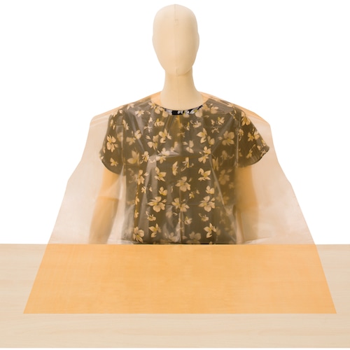 トラスコ中山 シンガー 食事エプロン使い切り(50枚入)オレンジ 436-2627 (ご注文単位1箱) 【直送品】