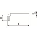 トラスコ中山 京セラ 部品 六角レンチ（L型） 209-0902  (ご注文単位1個) 【直送品】