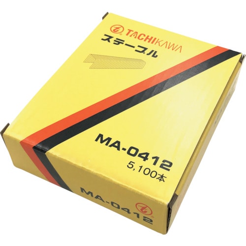 トラスコ中山 タチカワ MA04ステープル 肩幅4mm 長さ12mm 5100本入り 601-4582 (ご注文単位1箱) 【直送品】