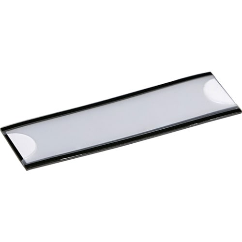 トラスコ中山 TRUSCO マグネット式見出しプレート 25X80 黒 10枚入 557-9382 (ご注文単位1パック) 【直送品】