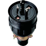 トラスコ中山 明工 引掛防水プラグ接地2P 735-9519  (ご注文単位1個) 【直送品】