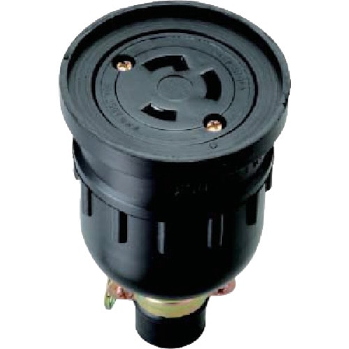 トラスコ中山 明工 引掛防水コネクタボデー接地2P 735-9578  (ご注文単位1個) 【直送品】