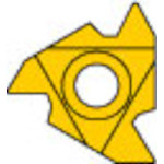 トラスコ中山 三菱 MMTシリーズ 内径ねじ切り加工 MMTIバイト用 PVDコーティング 全面研削形インサート VP10MF 686-1580  (ご注文単位5個) 【直送品】