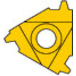 トラスコ中山 三菱 MMTシリーズ 内径ねじ切り加工 MMTIバイト用 PVDコーティング 全面研削形インサート VP10MF 686-1636  (ご注文単位5個) 【直送品】