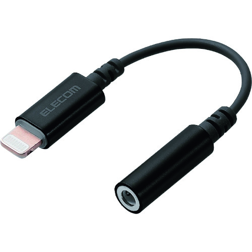 トラスコ中山 エレコム Lightning－直径3.5mmステレオミニジャック変換ケーブル 204-0730  (ご注文単位1本) 【直送品】