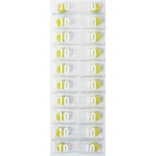 トラスコ中山 ミツヤ カラーマグネット丸型#10 黄 356-6385 (ご注文単位20個) 【直送品】