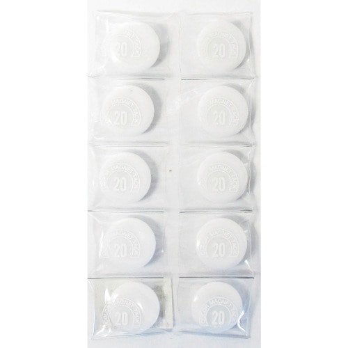 トラスコ中山 ミツヤ カラーマグネット丸型#20 白 358-9887 (ご注文単位10個) 【直送品】