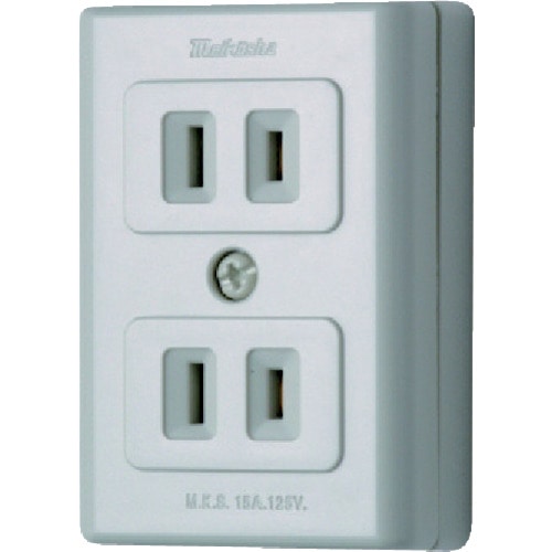 トラスコ中山 明工 エレガントダブルコンセント 736-0096  (ご注文単位1個) 【直送品】