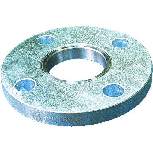 トラスコ中山 イシグロ 白 穴あきフランジ(ノンガスタイプ) DA SOP-FF型 SS400相当 10K 呼び径(A)25 160-7456 (ご注文単位1個) 【直送品】