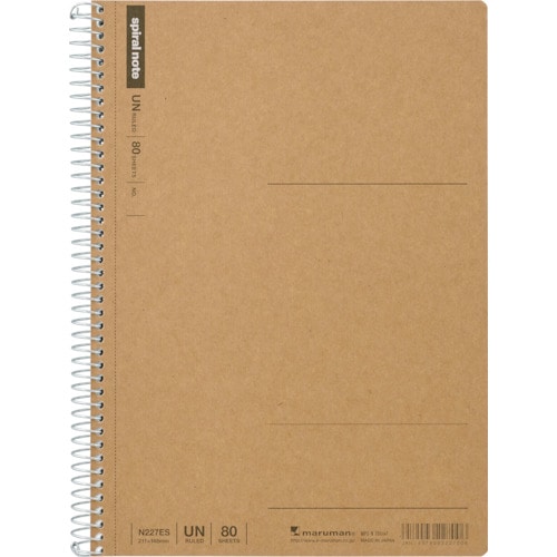 トラスコ中山 マルマン A5 スパイラルノート 無地80枚 405-6136  (ご注文単位1冊) 【直送品】