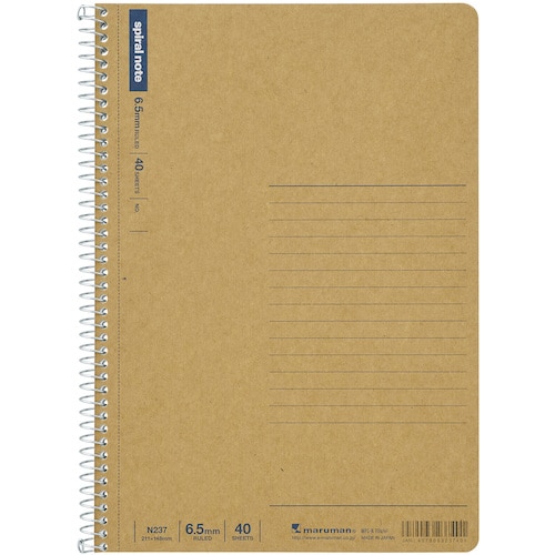 トラスコ中山 マルマン A5 スパイラルノート 横罫40枚 405-9389 (ご注文単位1冊) 【直送品】