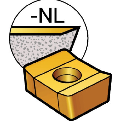 トラスコ中山 サンドビック コロミル331 サイドカッター用チップ（350） H10 609-9165  (ご注文単位10個) 【直送品】