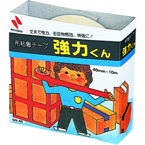 トラスコ中山 ニチバン 布 強力くん NN－40 黄土 40mmX10m 133-9282（ご注文単位10個）【直送品】