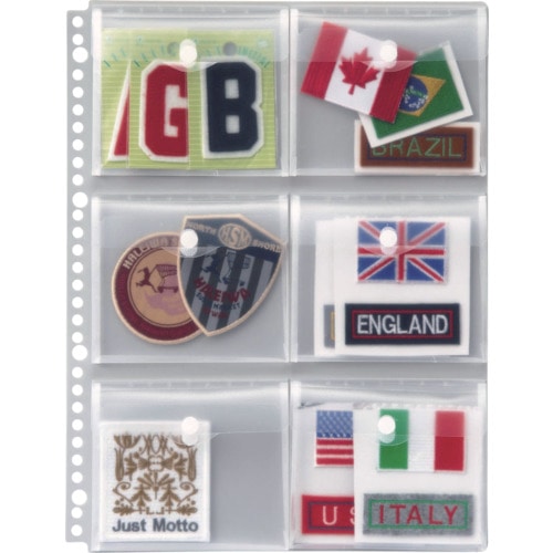 トラスコ中山 ライオン ポッケde整理(なんでもポケット) NP-6M 418-2864 (ご注文単位1冊) 【直送品】