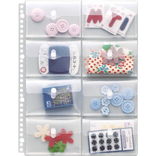 トラスコ中山 ライオン ポッケde整理(なんでもポケット) NP-8M 418-2870 (ご注文単位1冊) 【直送品】