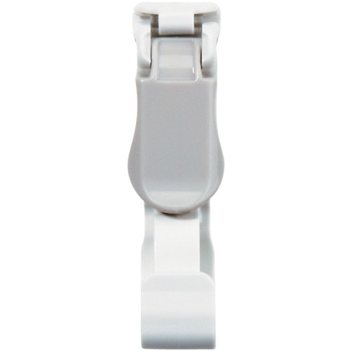 トラスコ中山 OP 名札用プラクリップ 灰 (10個入) 123-8177 (ご注文単位1袋) 【直送品】