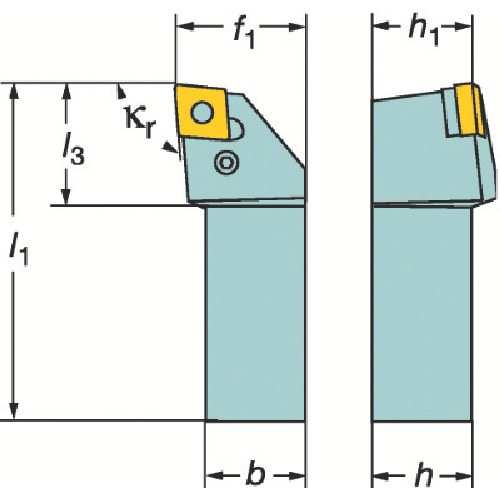 トラスコ中山 サンドビック T－Max P ネガチップ用シャンクバイト（210） 136-8524  (ご注文単位1個) 【直送品】