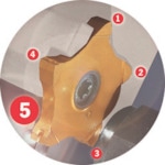 トラスコ中山 イスカル ペンタカット チップ PENTA 24N－J IC908 520-5522  (ご注文単位5個) 【直送品】