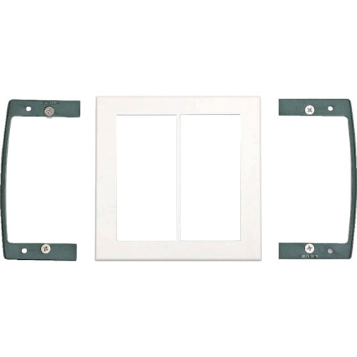 トラスコ中山 スガツネ工業 (210040760)PXP-ES12-WTワイドスイッチプレート(2連) 385-8638 (ご注文単位1セット) 【直送品】