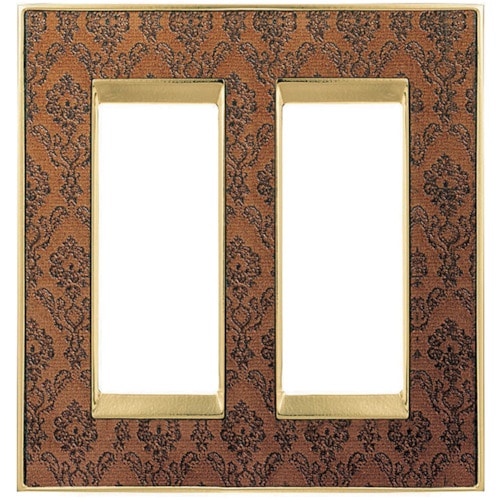 トラスコ中山 スガツネ工業 （210032212）PXP－F02－01321－DBOBスイッチプレート・コンセントプレート（2連） 385-7094  (ご注文単位1セット) 【直送品】