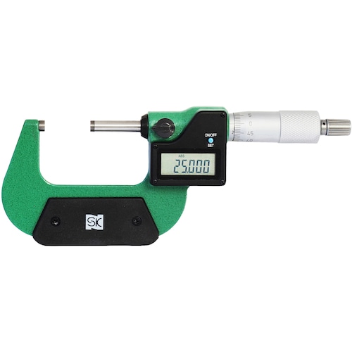 トラスコ中山 SK デジタル外側マイクロメータ QEM133-50 測定範囲25~50mm 597-8837 (ご注文単位1台) 【直送品】