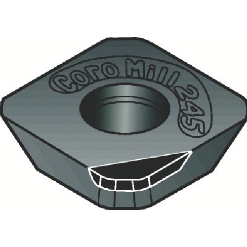 トラスコ中山 サンドビック コロミル245 フライス加工用チップ（630） CD10 611-4008  (ご注文単位5個) 【直送品】