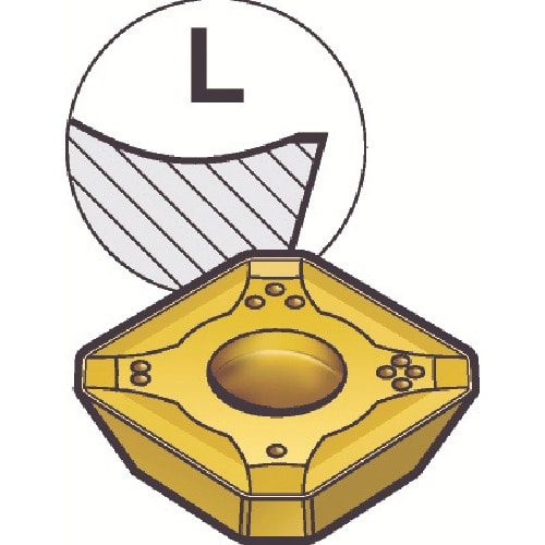 トラスコ中山 サンドビック コロミル245 フライス加工用チップ（350） K15W 602-8039  (ご注文単位10個) 【直送品】