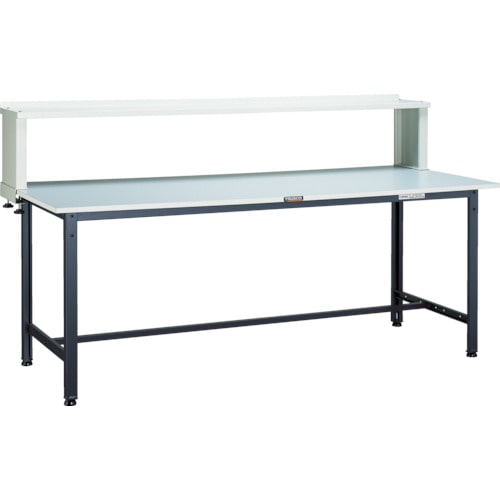 トラスコ中山 TRUSCO RAE型作業台 900X600XH740 上棚付 ダークグレー色 454-5257 (ご注文単位1台) 【直送品】