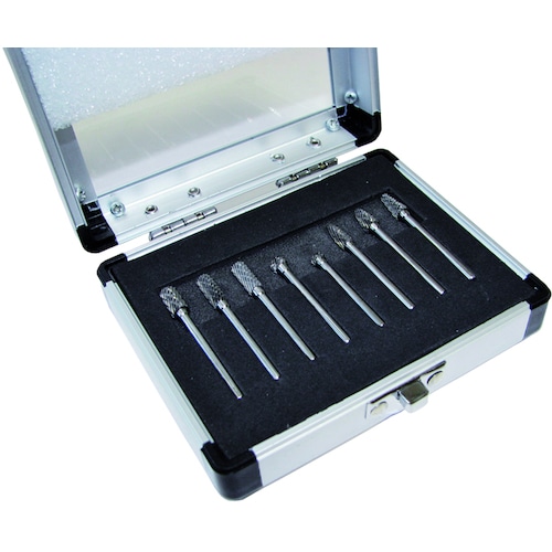 トラスコ中山 ヤナセ 超硬カッター8本組 軸径3mm軸 422-7186 (ご注文単位1セット) 【直送品】