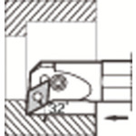 トラスコ中山 京セラ 内径・奥端面加工用ボーリングバー S－PDUN11 645-7550 (ご注文単位1個) 【直送品】