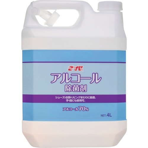 トラスコ中山 SYK SYKアルコール除菌剤 4L 383-8061 (ご注文単位1個) 【直送品】