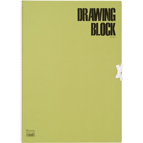 トラスコ中山 マルマン B3 スケッチブック オリーブシリーズ 460-7008 (ご注文単位1冊) 【直送品】