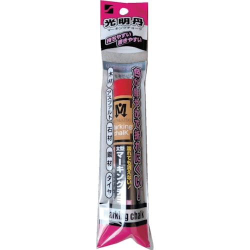 トラスコ中山 祥碩堂 光明丹マーキングチョーク 1本OPP袋入り 赤 607-3175 (ご注文単位1本) 【直送品】