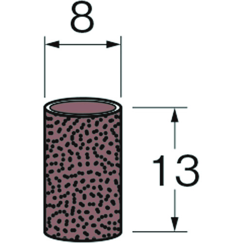 トラスコ中山 リューター ロール外径(mm):8幅(mm):13粒度(#):240 128-3676 (ご注文単位1袋) 【直送品】