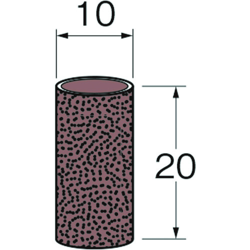 トラスコ中山 リューター ロール外径(mm):10幅(mm):20粒度(#):240 128-4336 (ご注文単位1袋) 【直送品】
