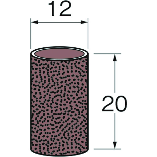 トラスコ中山 リューター ロール外径(mm):12幅(mm):20粒度(#):240 128-4343 (ご注文単位1袋) 【直送品】