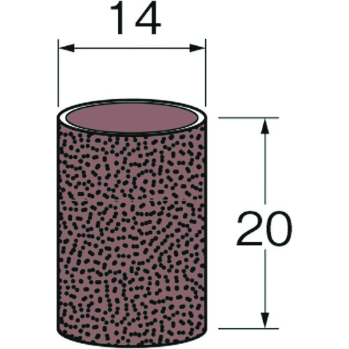 トラスコ中山 リューター ロール外径(mm):14幅(mm):20粒度(#):240 126-1131 (ご注文単位1袋) 【直送品】