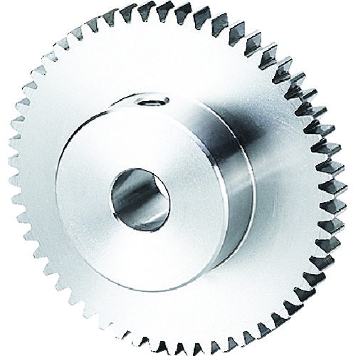 トラスコ中山 KG S45C平歯車 S75S 48B＋0606 形状B1 モジュール0.75 歯数48 歯幅6mm 穴径Φ6mm 149-7308  (ご注文単位1個) 【直送品】