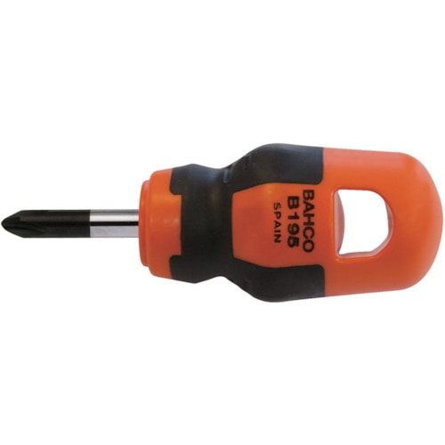 トラスコ中山 バーコ グリップドライバー FITスタッビー プラスドライバー +1 軸長25mm 855-1944 (ご注文単位1本) 【直送品】