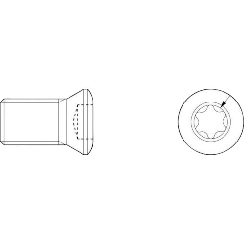 トラスコ中山 京セラ 部品 ねじ 552-1173 (ご注文単位1個) 【直送品】