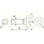 トラスコ中山 京セラ 部品 ねじ 340-2959 (ご注文単位1個) 【直送品】