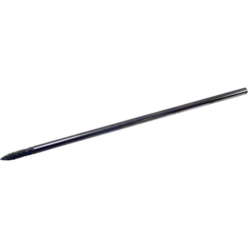 トラスコ中山 スーパー スーパー超硬バー ロングシャンク オール超硬 ポイント型(ダブルカット)刃径3.0mm 軸径3.0mm 全長100 361-5049 (ご注文単位1本) 【直送品】